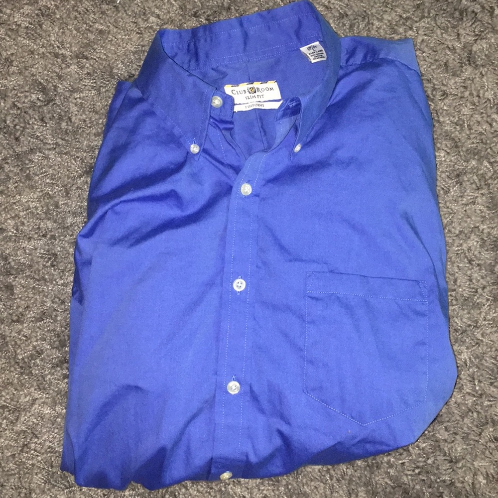 Club room button down long sleeev